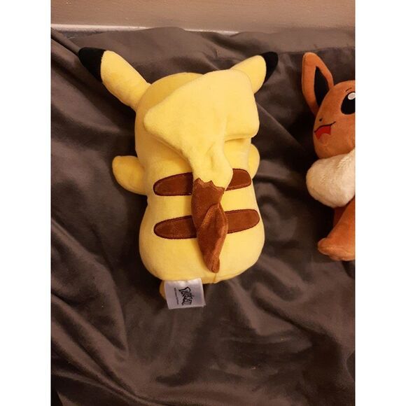 Pokemon 8" Eevee & Pikachu Plush 2-Pack - Officially Licensed - Let's Go Starte - Picture 14 of 15